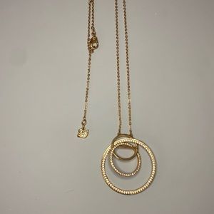 Swarovski rose gold pendant